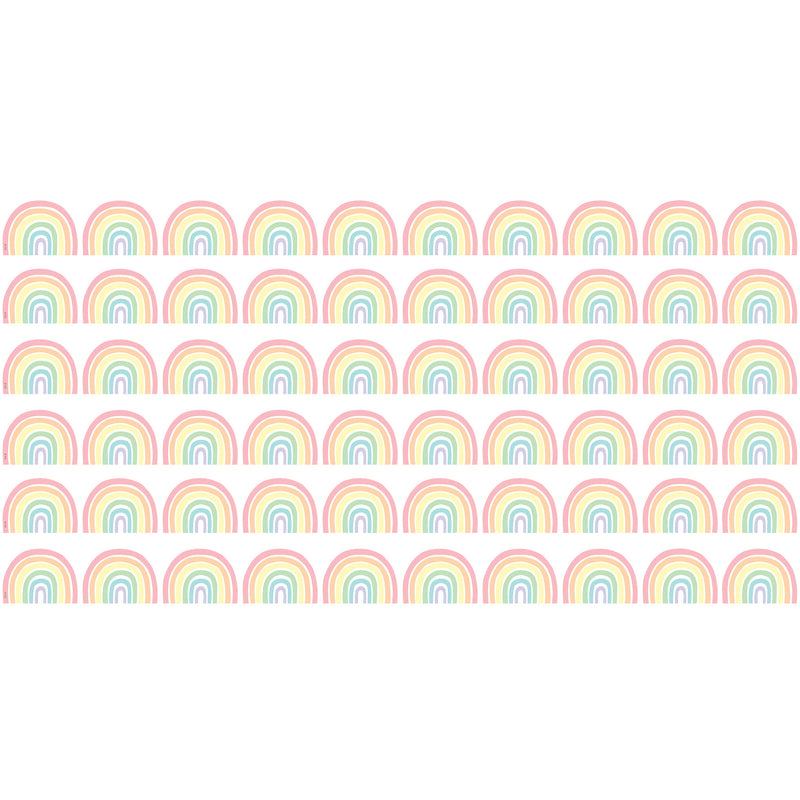(6 Pk) Pastel Pop Rainbows Border
