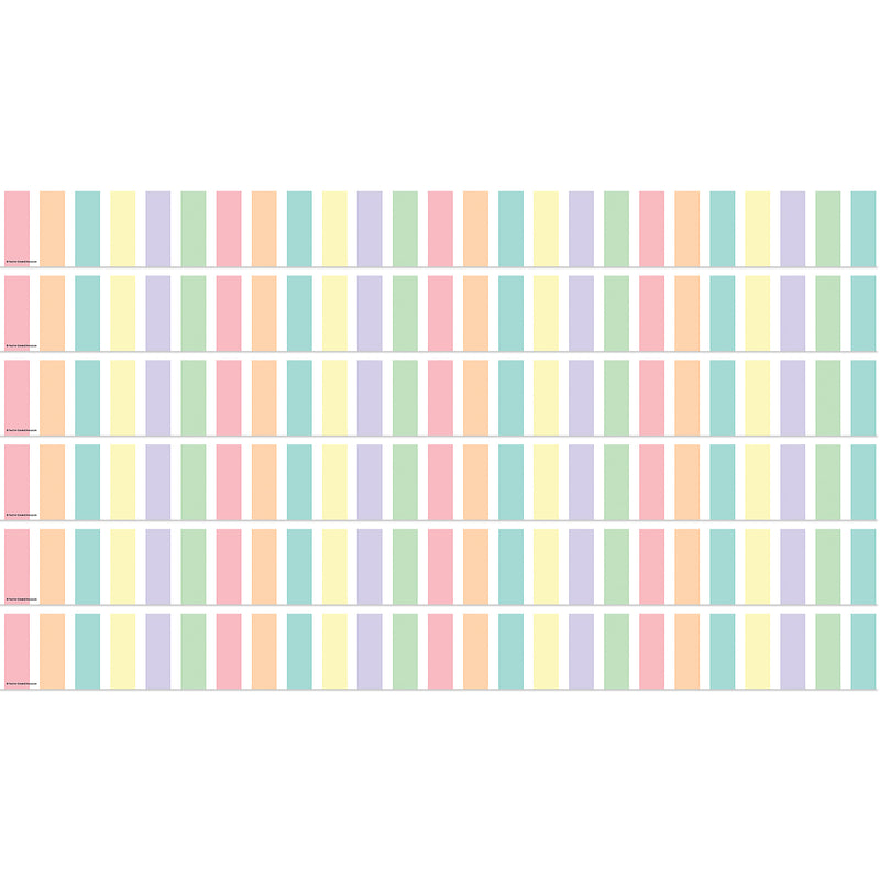 (6 Pk) Pastel Pop Stripes Border