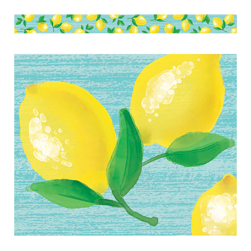 (6 Pk) Lemon Zest Straight Border Trim