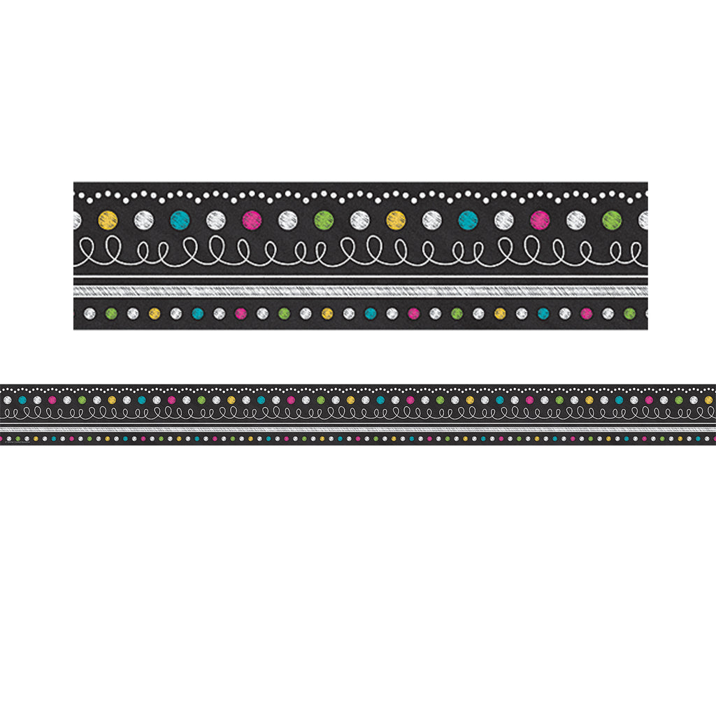 Chalkboard Brights Straight Border