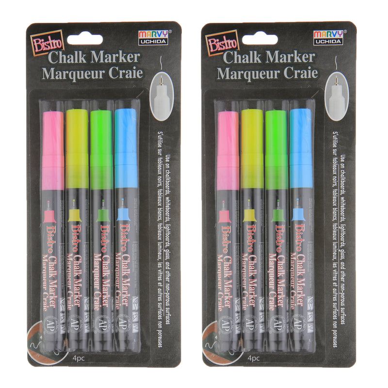 (2 St) Bistro Chlk Markers Xtra Fine 4 Set