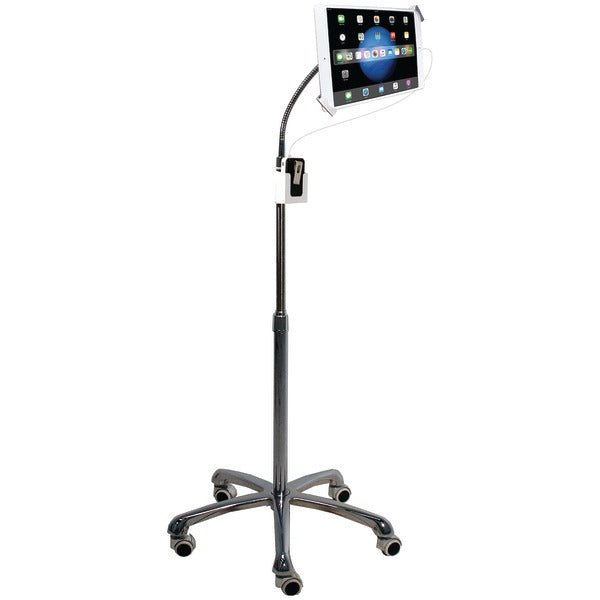 Heavy-Duty Security Gooseneck Floor Stand for iPad(R)-Tablet