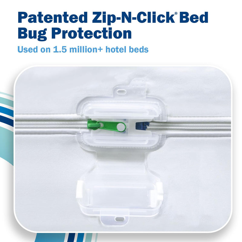 CleanRest Presto! Zip-Off Top Mattress Encasement – Hypoallergenic, Waterproof, Bed Bug Proof Protector – Queen