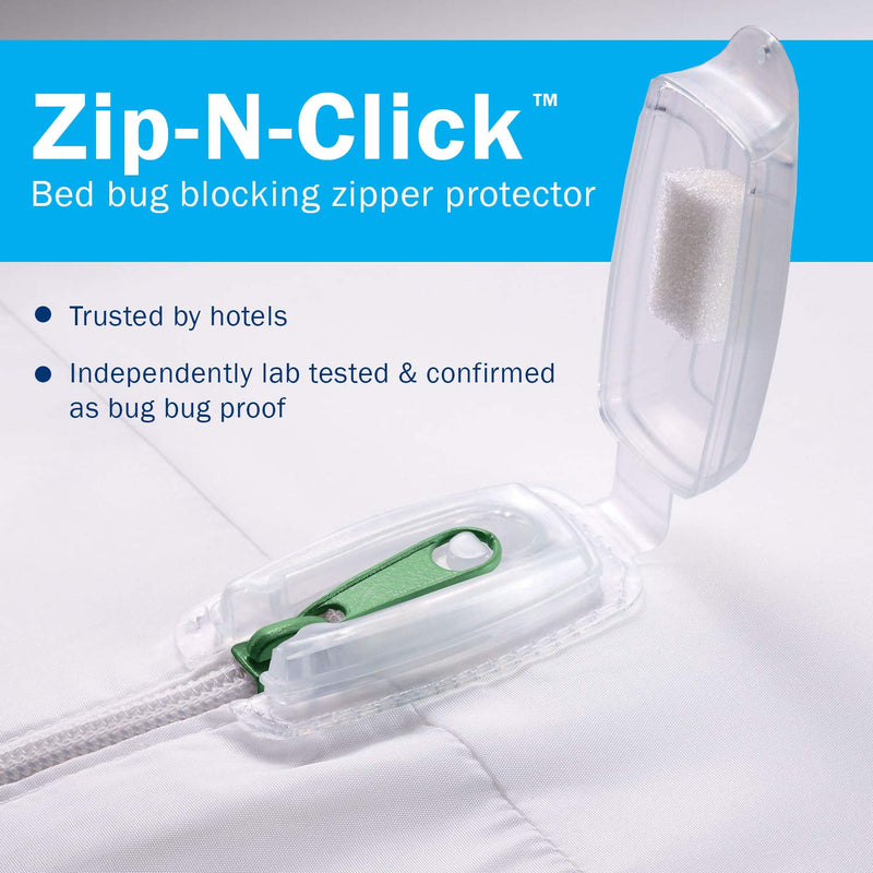 New CleanRest PRO, Queen, Zippered Pillow Protector - Lab Tested Bed Bug Proof, Hypoallergenic, Noiseless - Patented Zipper Security - 10 Year Warranty…