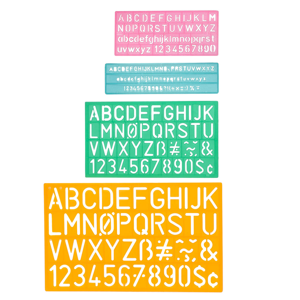 4-piece Stencils Set