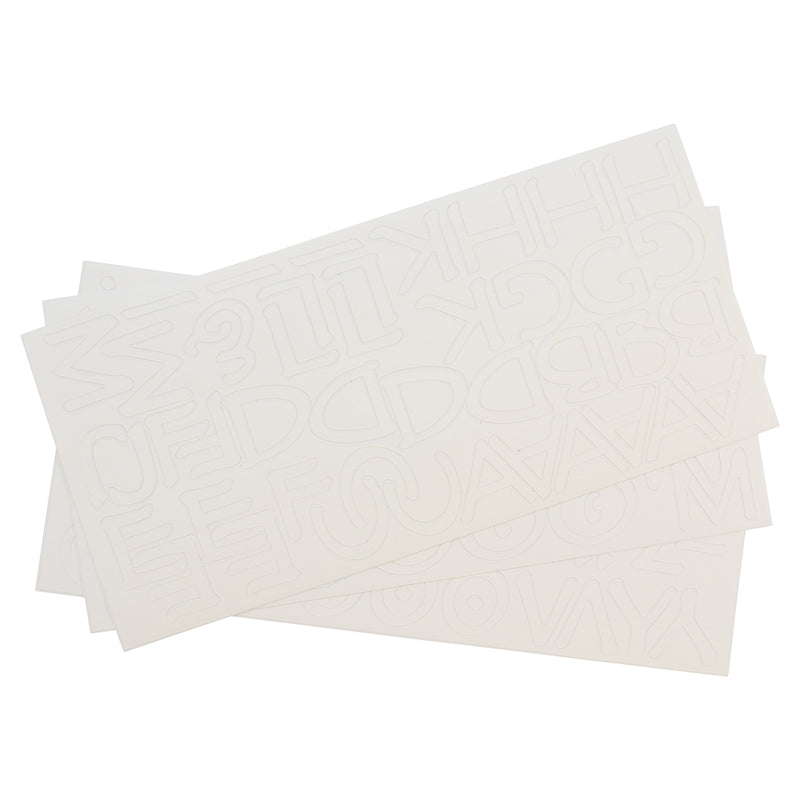 1in Vinyl Letters Parchment White Repositionable
