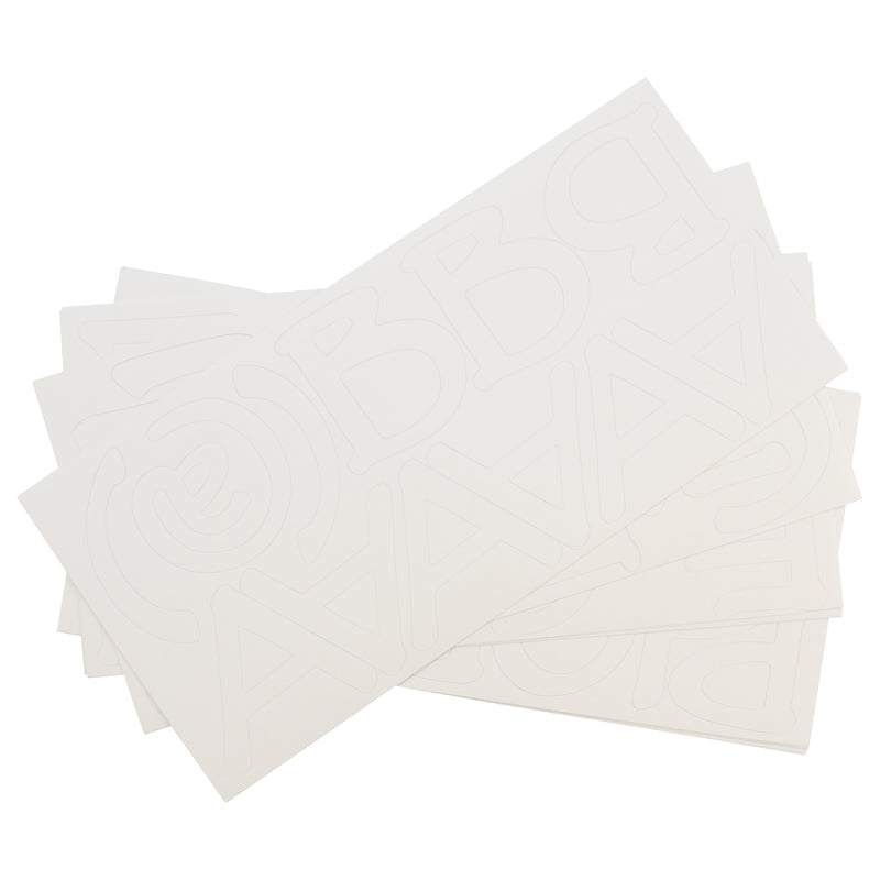 2in Vinyl Letters Parchment White Repositionable