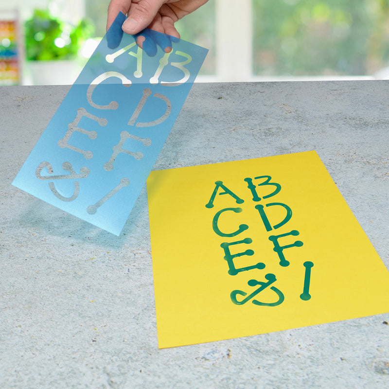 Spot 2in Stencils Alphabet