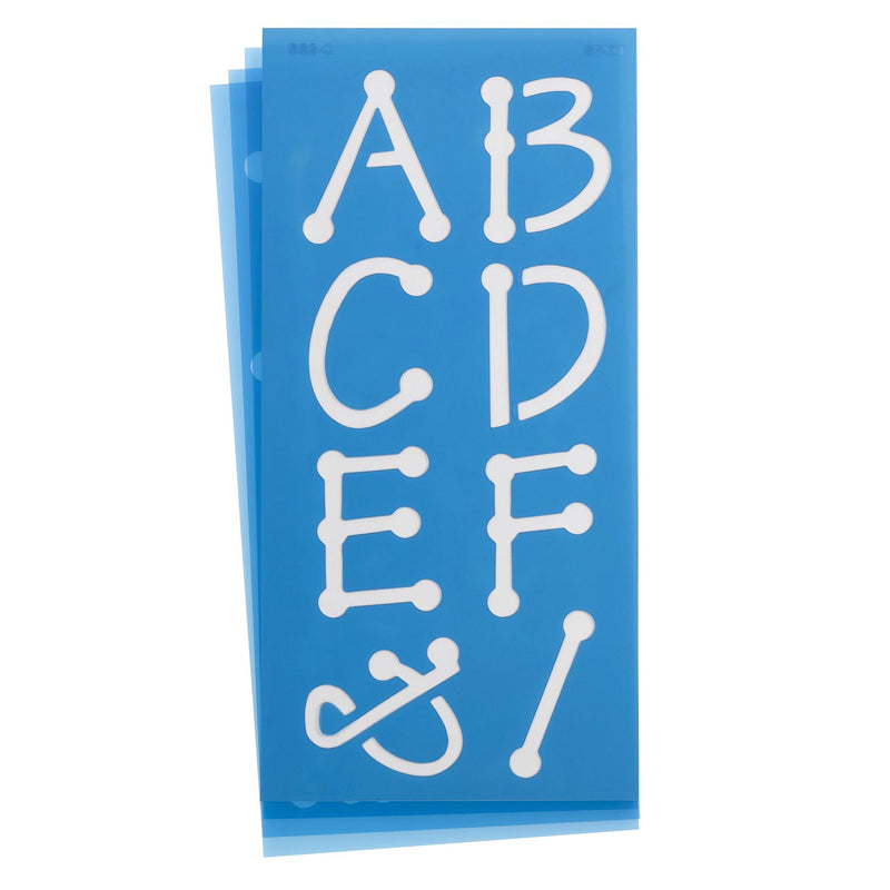 Spot 2in Stencils Alphabet