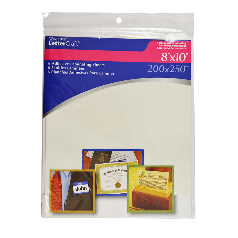 6-pack 8x10in Laminating Sheets