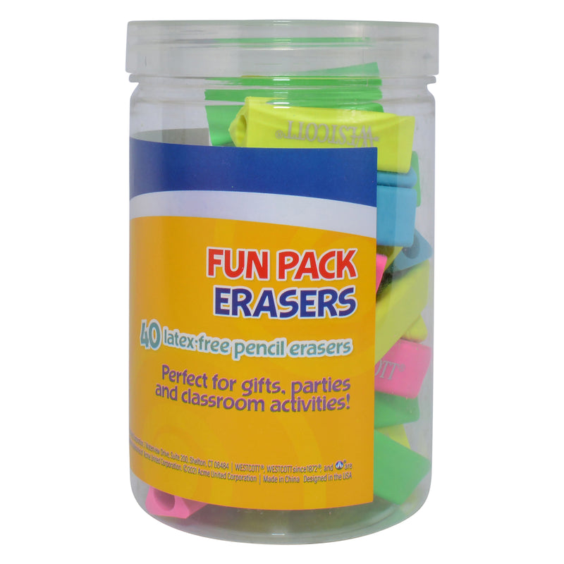 40-piece Erasers Fun Pack