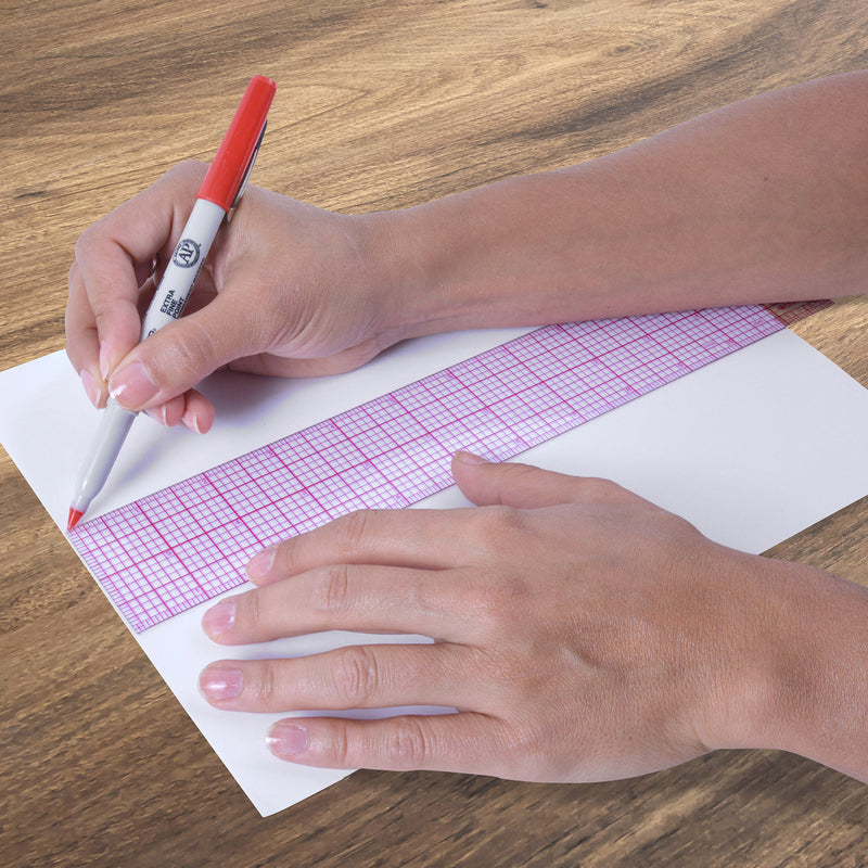 12in 8ths Grid Ruler