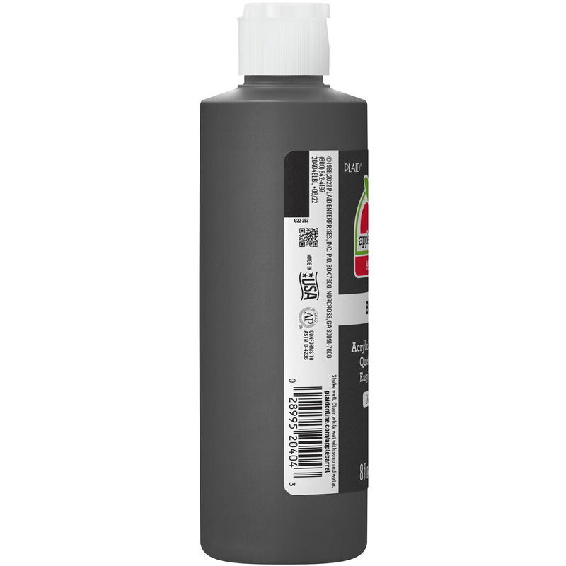 Acrylic Paint Matte Black 8oz Apple Barrel