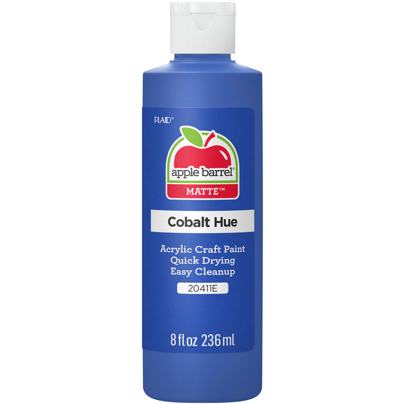 Acrylic Paint Matte Cobalt Hue 8oz Apple Barrel