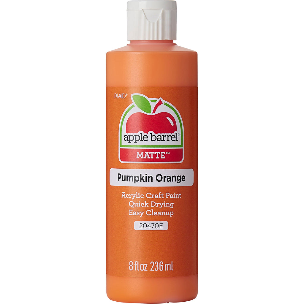 Acrylic Paint Matte Pumpkin Org 8oz Apple Barrel