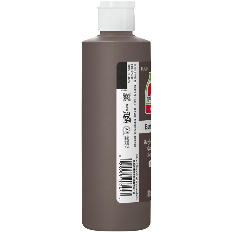 Acrylic Paint Matte Burnt Umber 8oz Apple Barrel