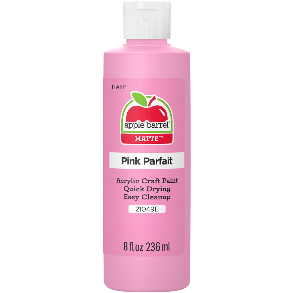Acrylic Paint Matte Pnk Parfait 8oz Apple Barrel