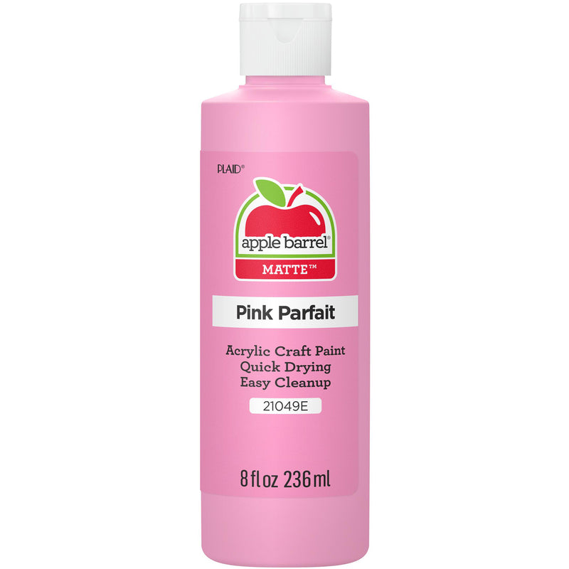 Acrylic Paint Matte Pnk Parfait 8oz Apple Barrel