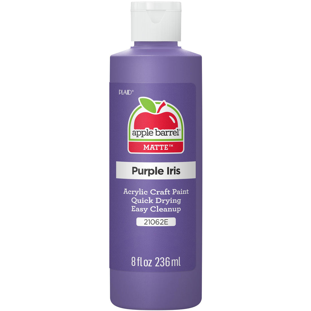 Acrylic Paint Matte Purple Iris 8oz Apple Barrel