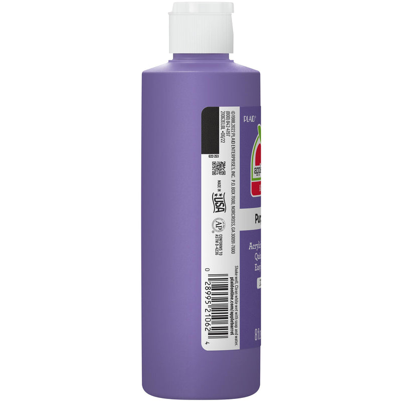 Acrylic Paint Matte Purple Iris 8oz Apple Barrel