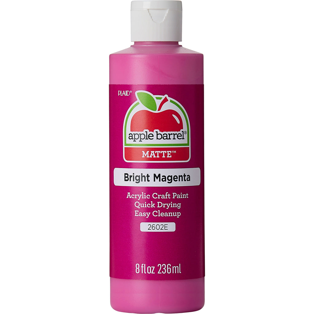 Acrylic Paint Matte Brt Magenta 8oz Apple Barrel