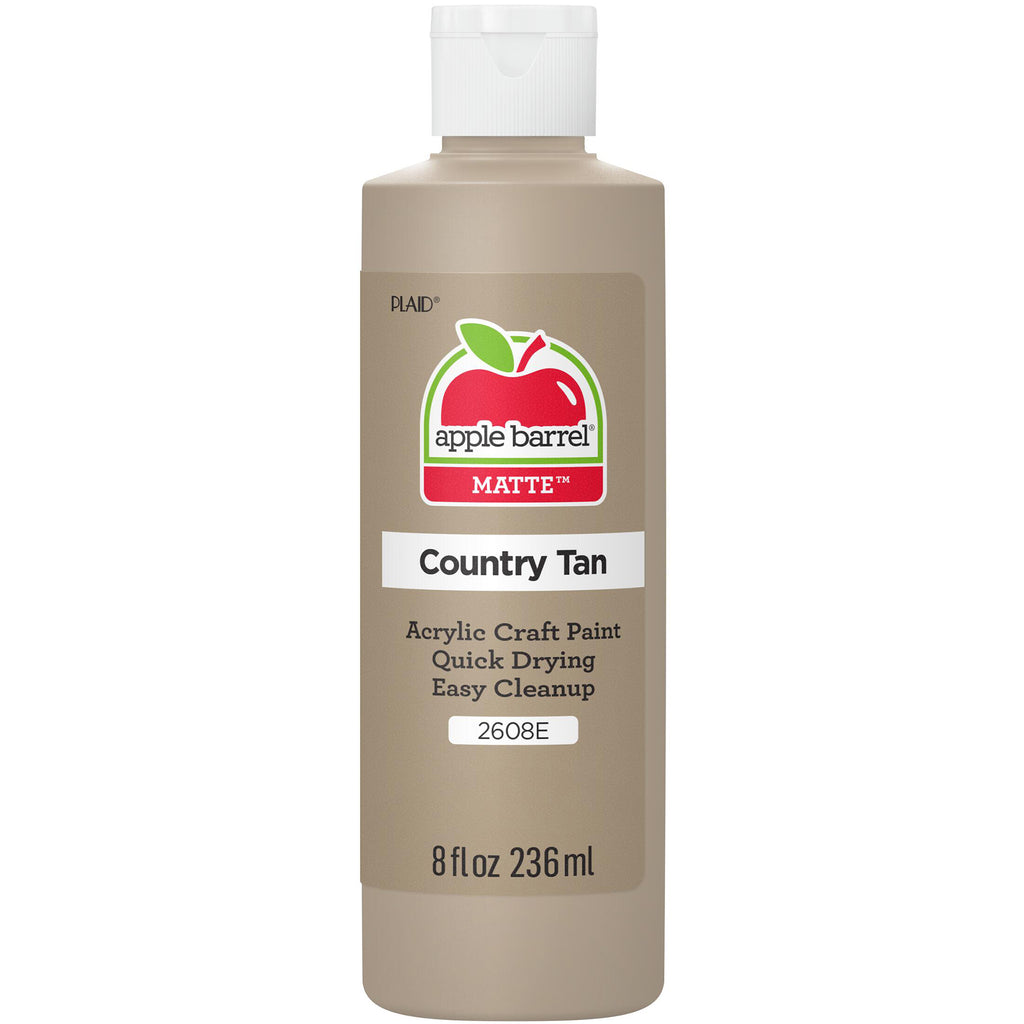 Acrylic Paint Matte Country Tan 8oz Apple Barrel