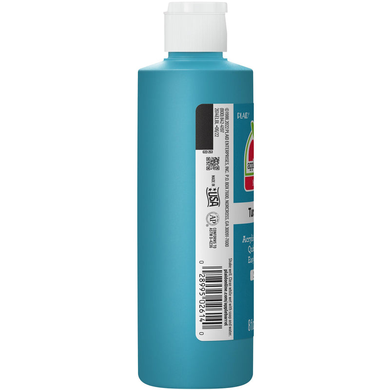 Acrylic Paint Matte Turquoise 8oz Apple Barrel
