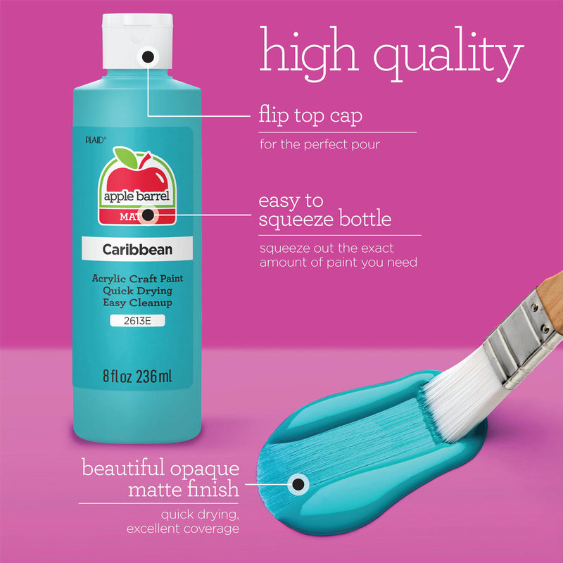 Acrylic Paint Matte Country Gry 8oz Apple Barrel