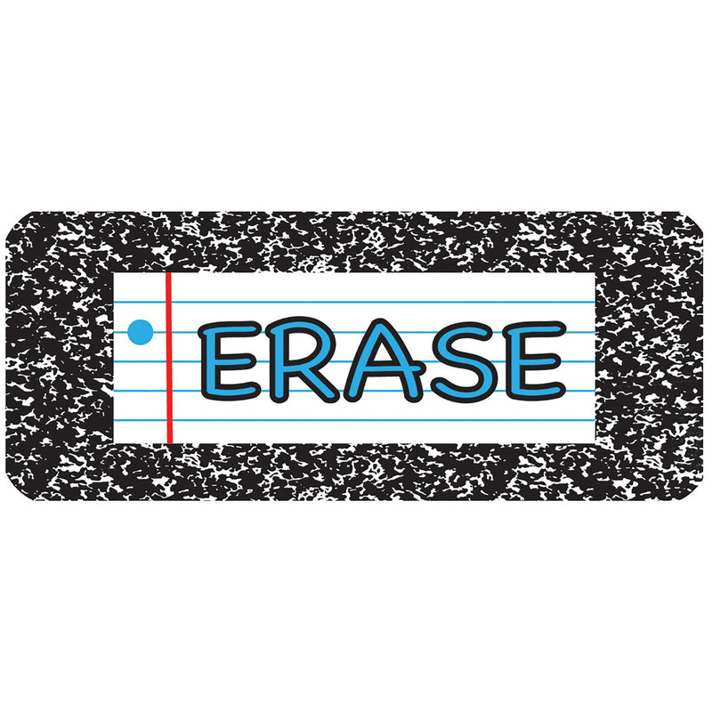 Composition Magnetic Whiteboard Eraser, 2" x 5", Pack of 3