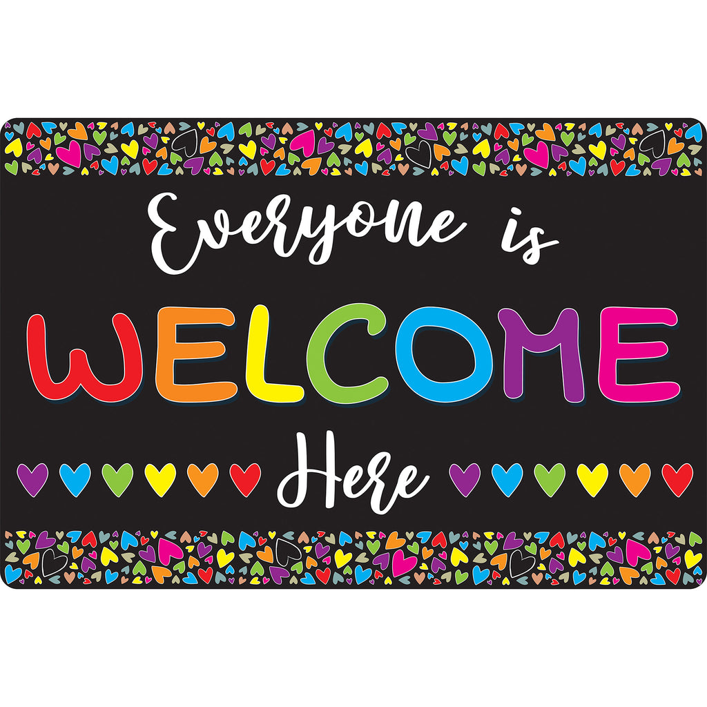 Mouse Pad Hearts Everyone Welcome