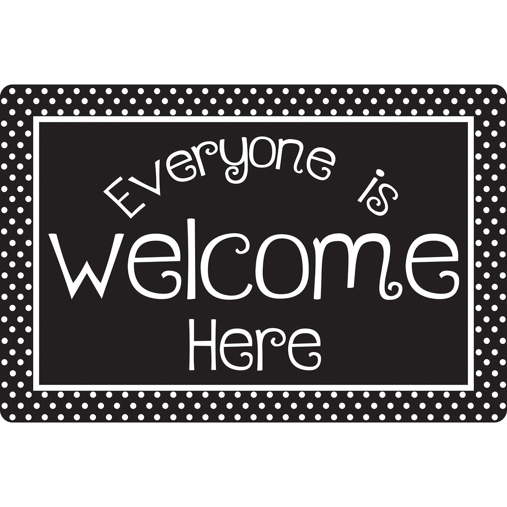 Mouse Pad Bw Dots Everyone Welcome