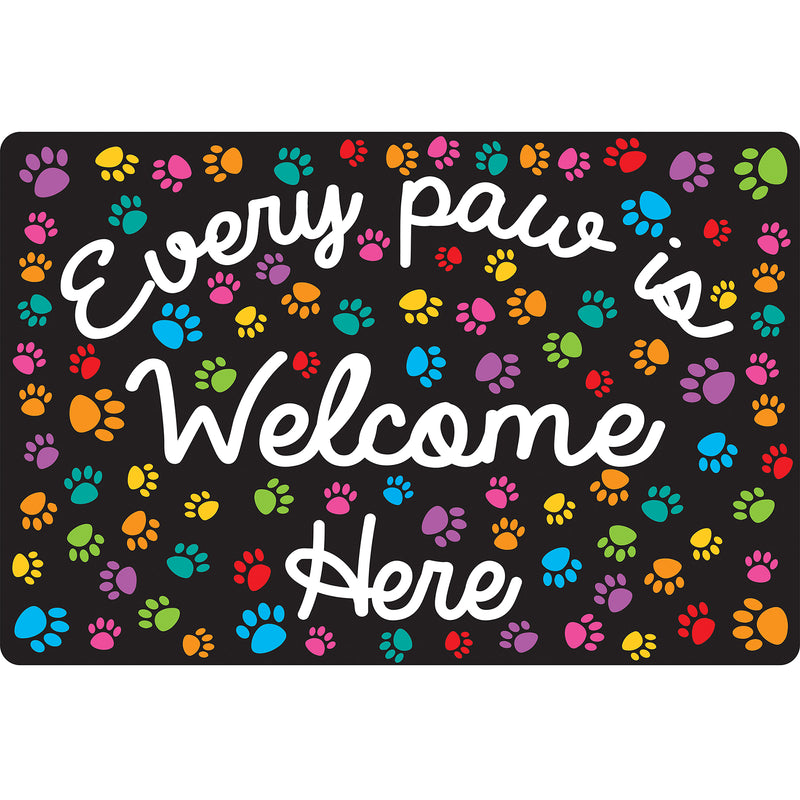 Computer Mouse Pad, 8" x 10", Every Paw is Welcome Here, Pack of 6