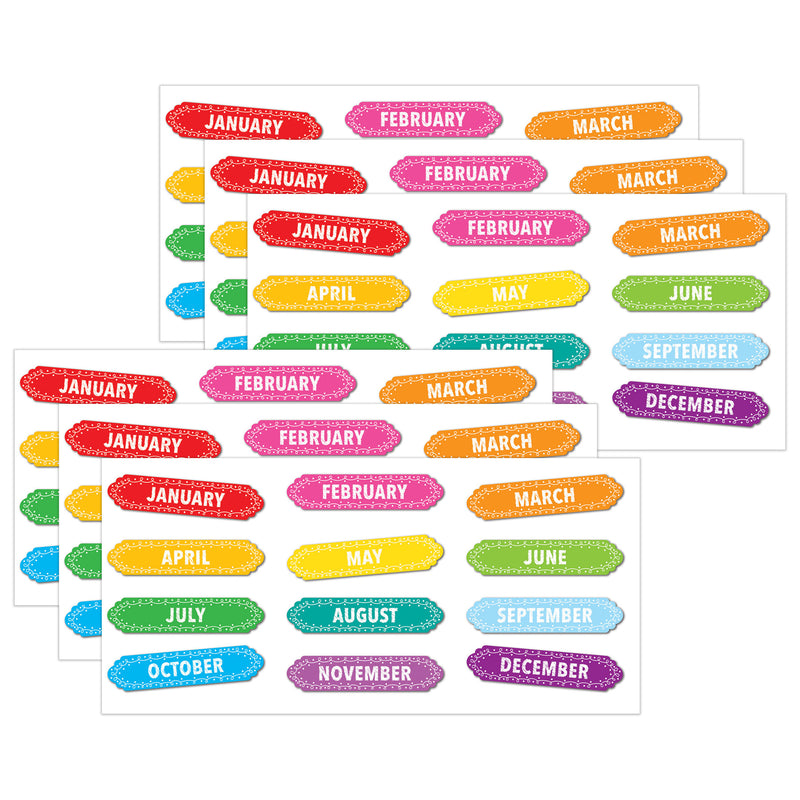 (6 Pk) Magnet Mth/year Chalk Loops