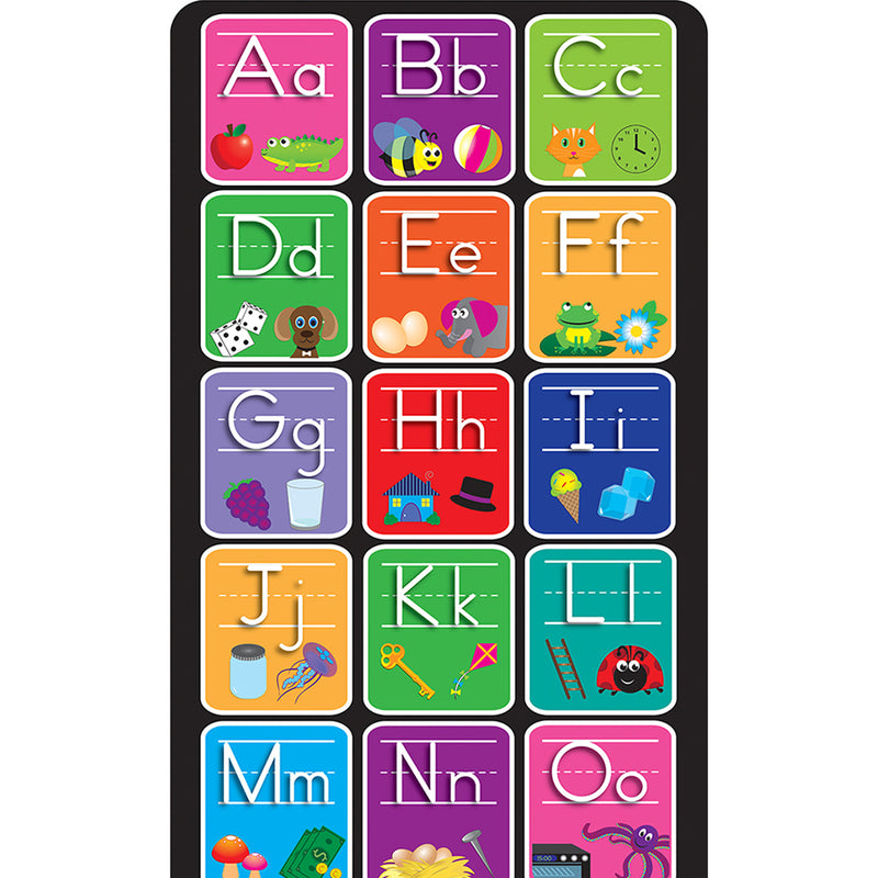 Mat Runner Alphabet & Pictures Chalk Loop 15.5 X 47in