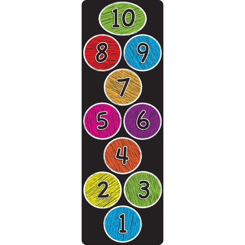 Mat Runner Numbers 1-10 Color Chalk 15.5 X 47in