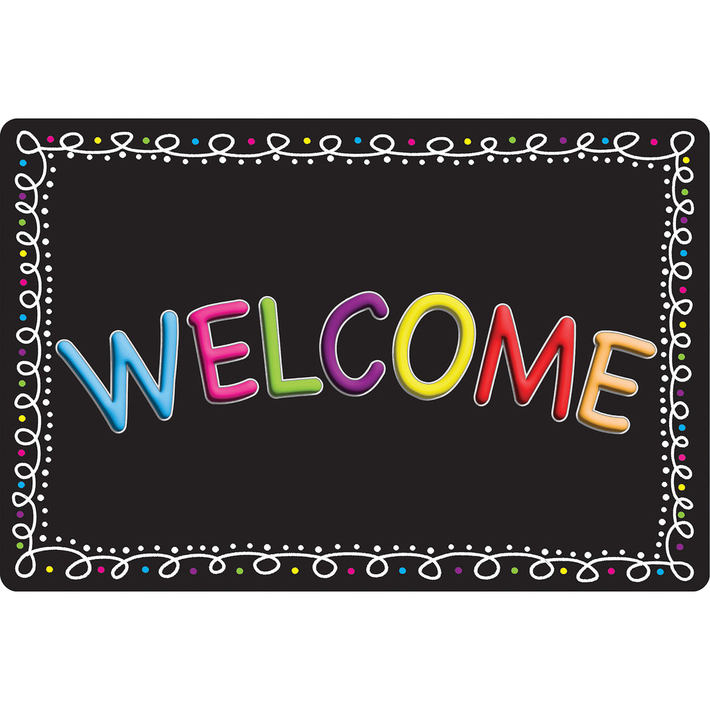 Welcome Mat Chalk Loops 15.5 X 23.5in