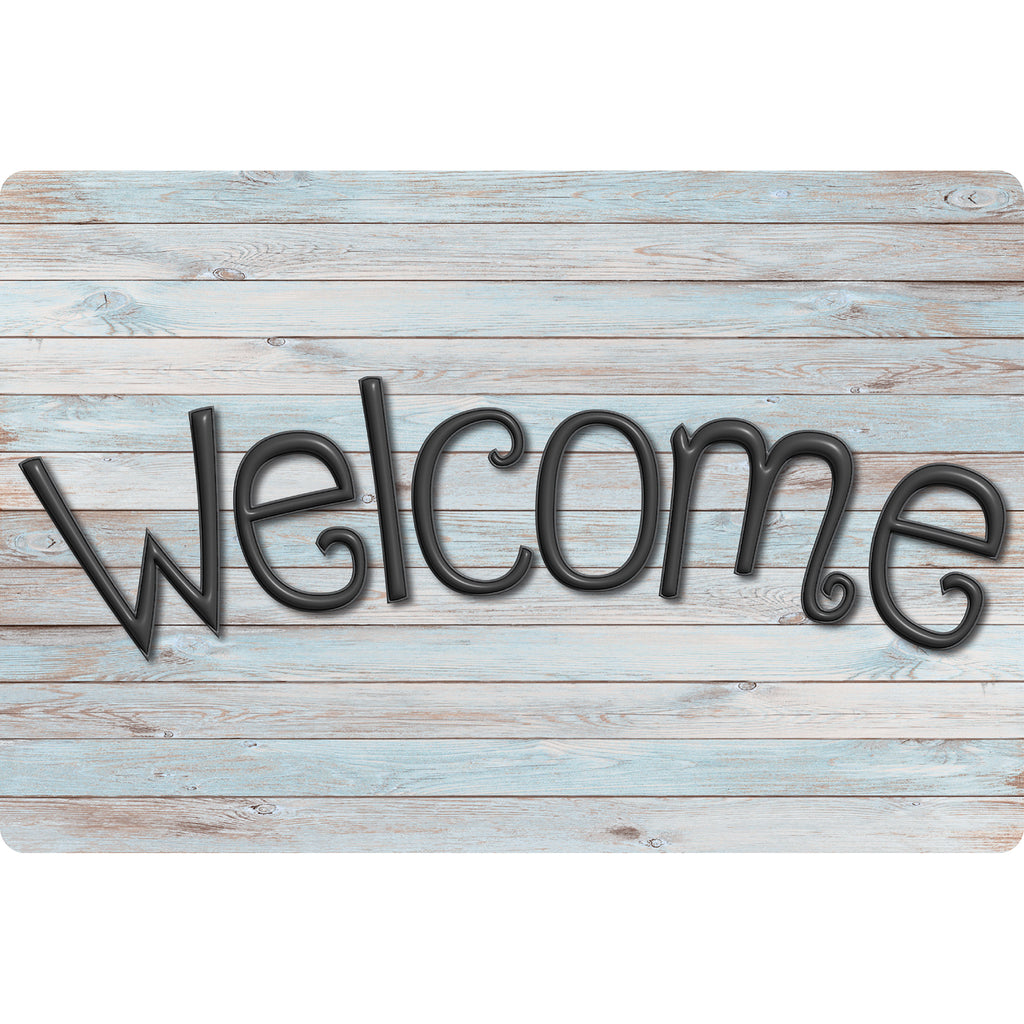Welcome Mat Beachwood Plank 15.5 X 23.5in