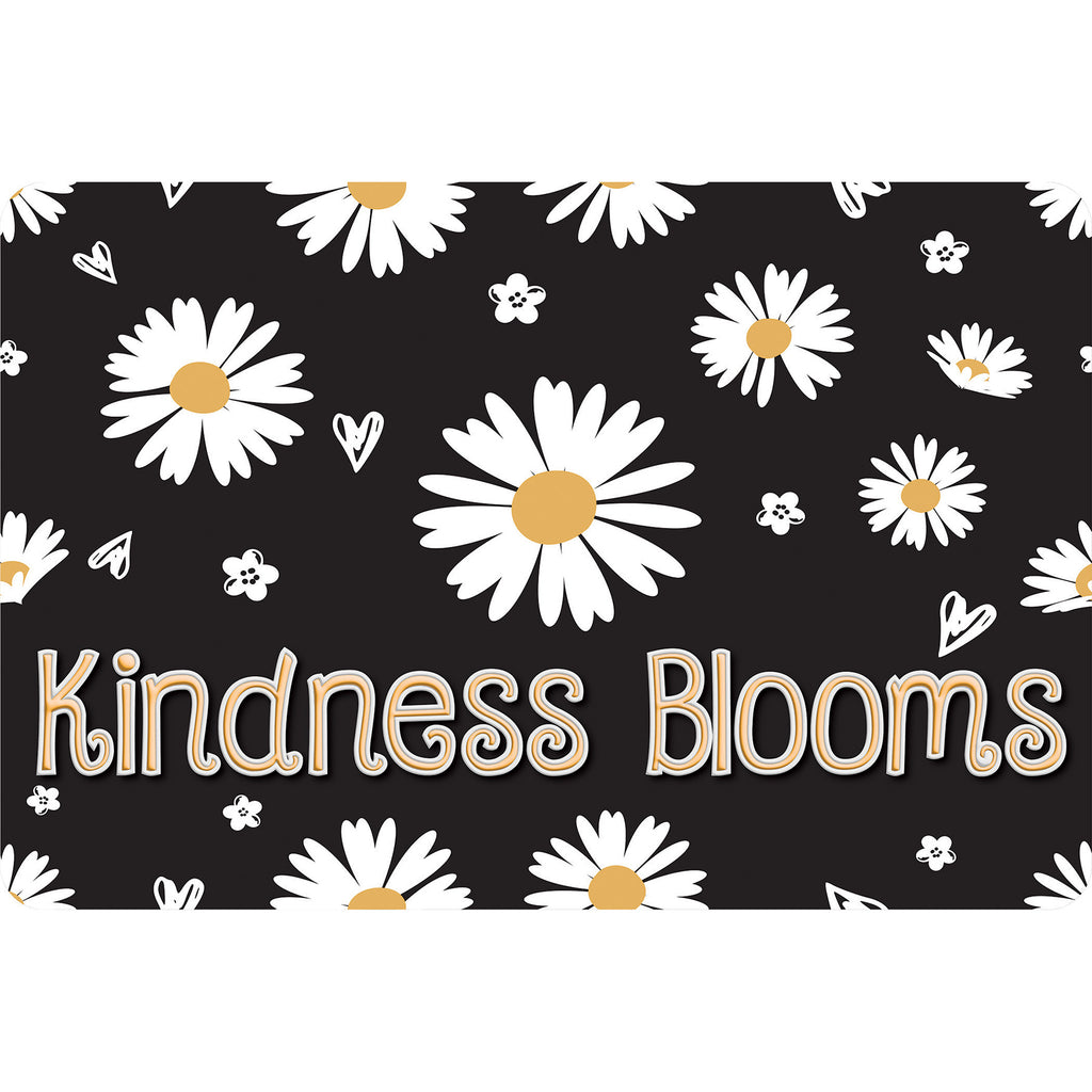 The Original Fun Mat™, Welcome Mat, 15.5" x 23.5", Kindness Daisies Welcome