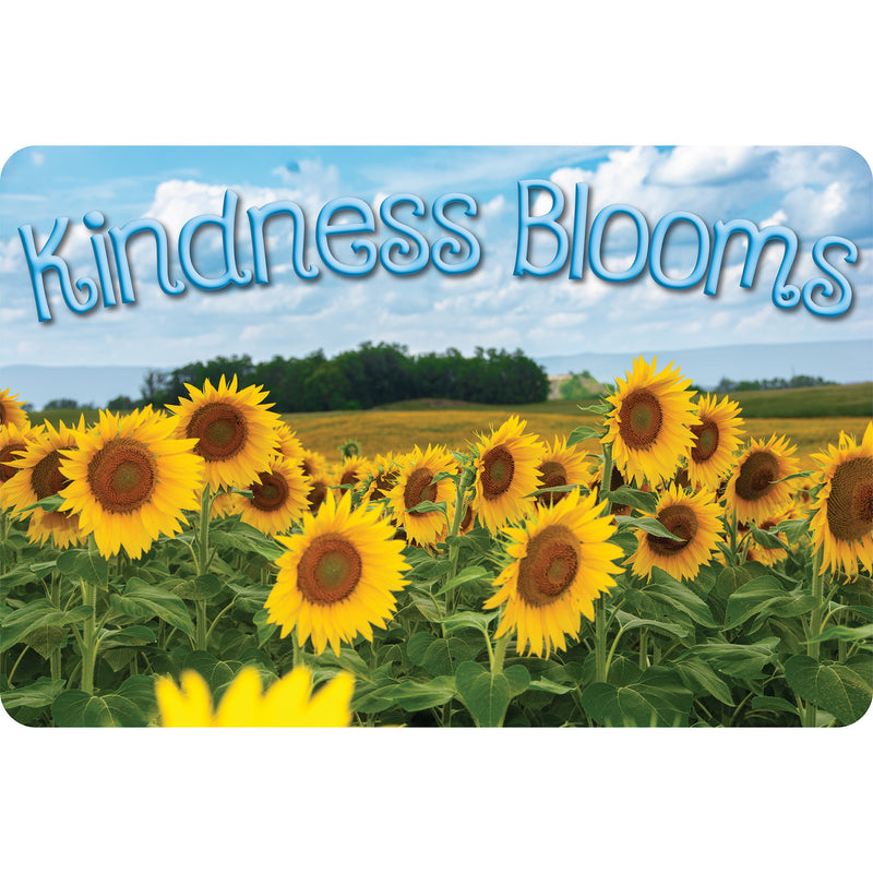 The Original Fun Mat™, Welcome Mat, 15.5" x 23.5", Kindness Sunflowers