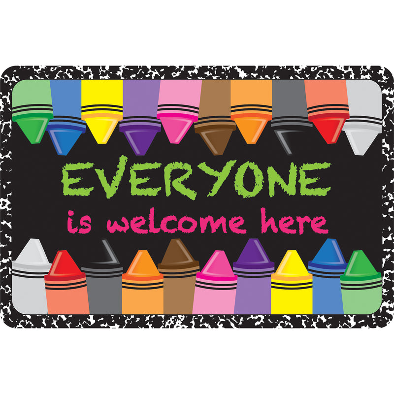 The Original Fun Mat™, Welcome Mat, 15.5" x 23.5", Everyone Crayons Composition