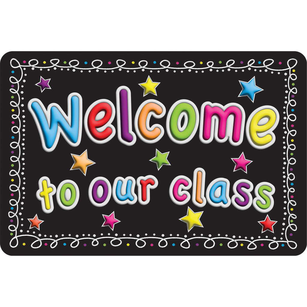 The Original Fun Mat™, Welcome Mat, 15.5" x 23.5", Welcome To Our Class