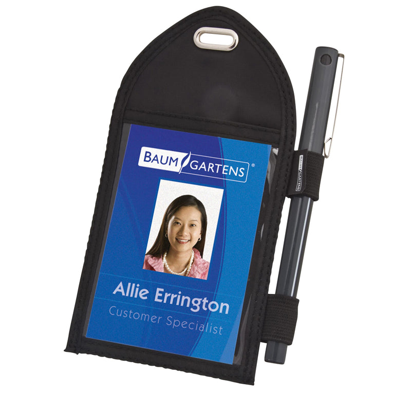 Badge Holder W/pen Loop