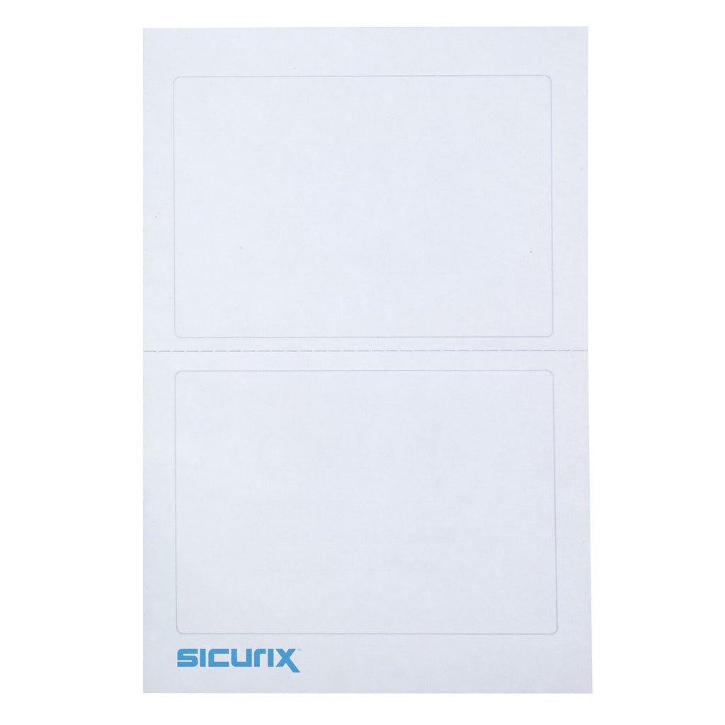 Adhesive Badge Plain White 100/pk