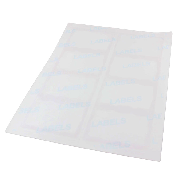 Id Badge Insert Sheets 60/pk White 4in X 3in
