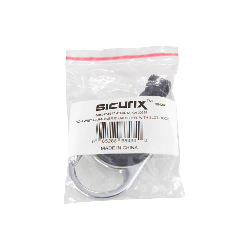 Carabiner Id Card Reel W/slot Hook