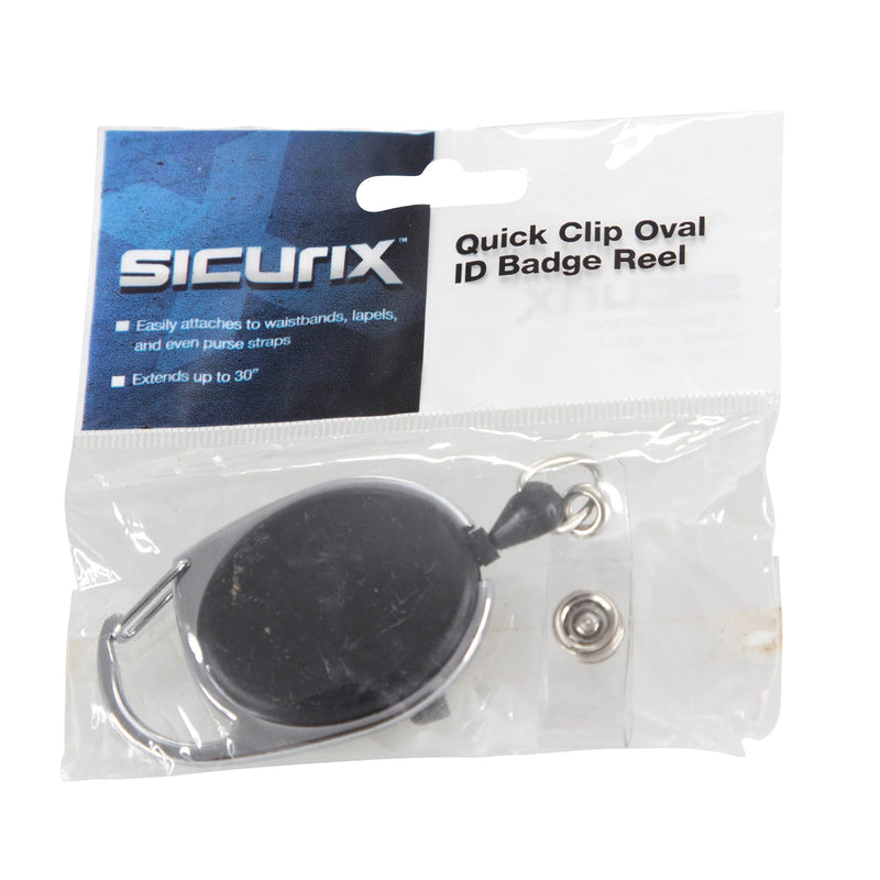 Quick Clip Oval Id Badge Reel