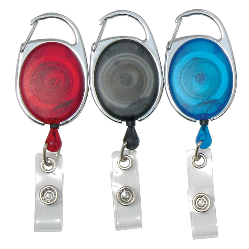 Quick Clip Id Badge Reels 3/pk