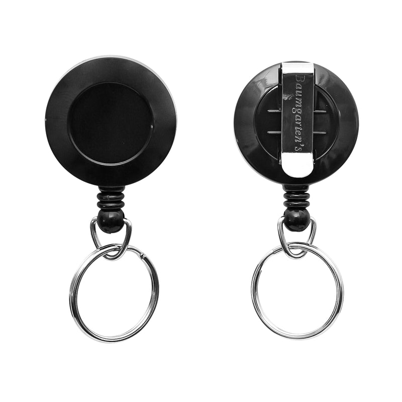 Id Card Reel W/ring Black