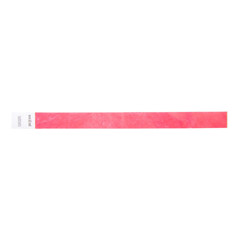 Sequentially Numbered Security Wristbands, 3/4", Red, Pack of 100