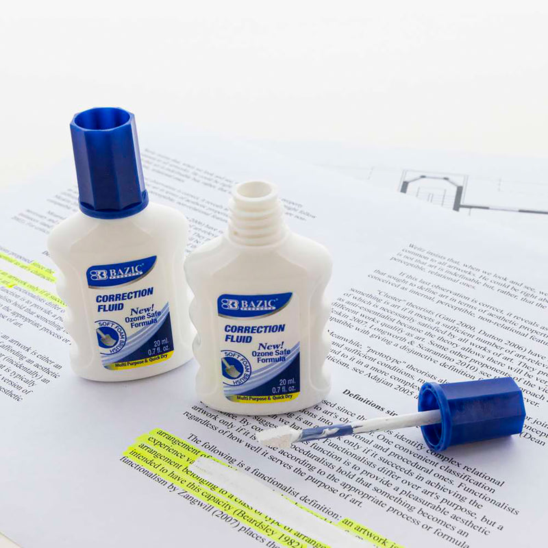 Correction Fluid W/ Foam Brush